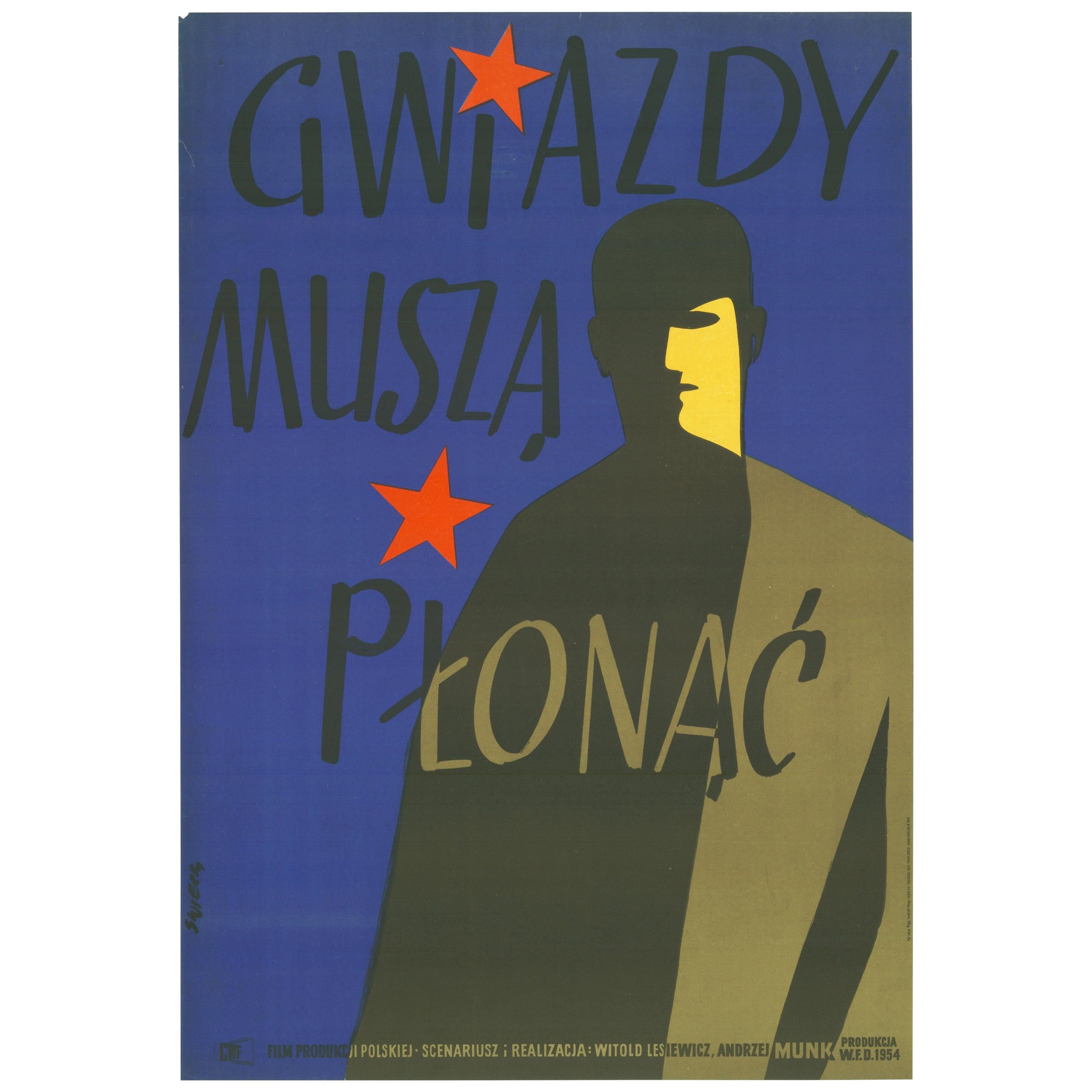 Vintage Polish Gwiazdy Musza Plonac by Waldermar Swierzy, 1954 For Sale