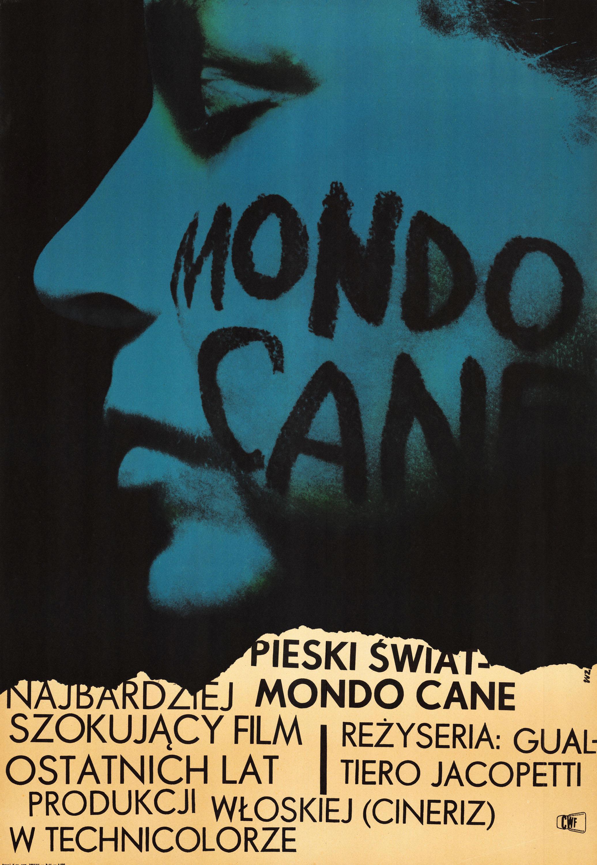 This original “Polish Mondo Cane” movie poster was designed by Wojciech Zamecznik in 1964.

Wojciech Zamecznik (1923-1967), graphic and poster artist, photographer, exhibition designer. 
Zamecznik was among the most eminent representatives of the