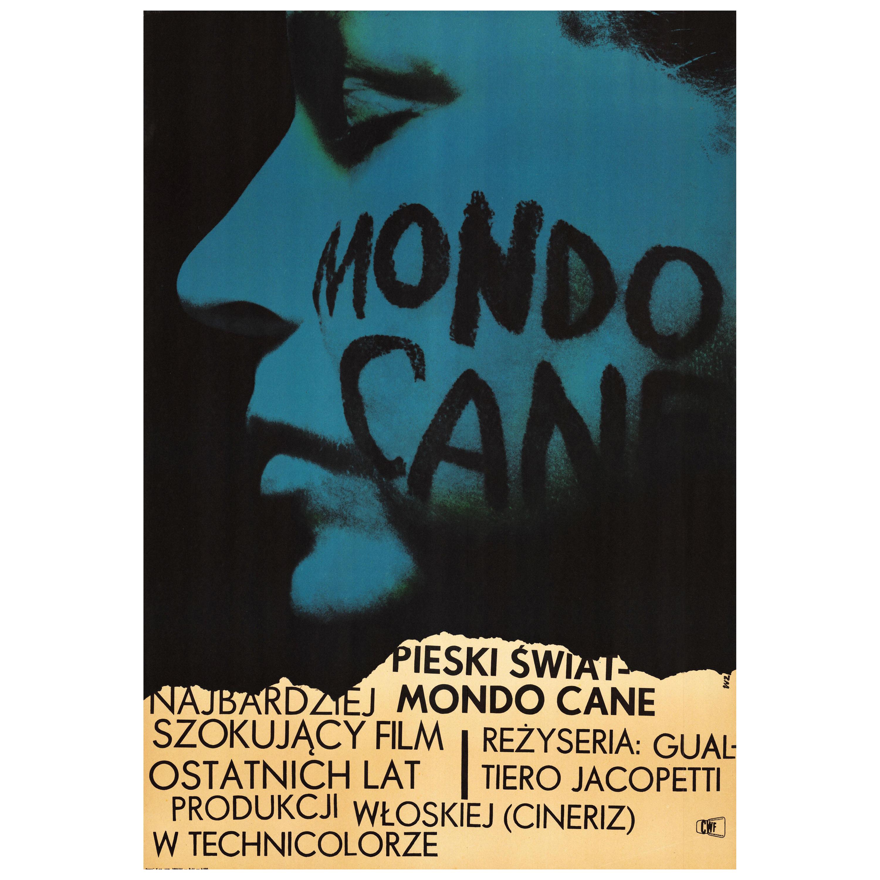"Vintage Polish Mondo Cane" Movie Poster by Wojciech Zamecznik for CWF, 1964 For Sale