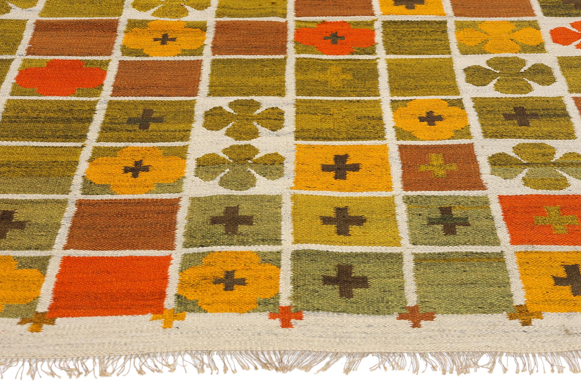 Polnische Rollakan, Pilsko für NK, Biophilic Design Meets Midcentury, Vintage (Handgewebt) im Angebot