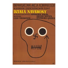 Vintage Polish The Guns of Navarone Poster by Marian Stachurski, 1961