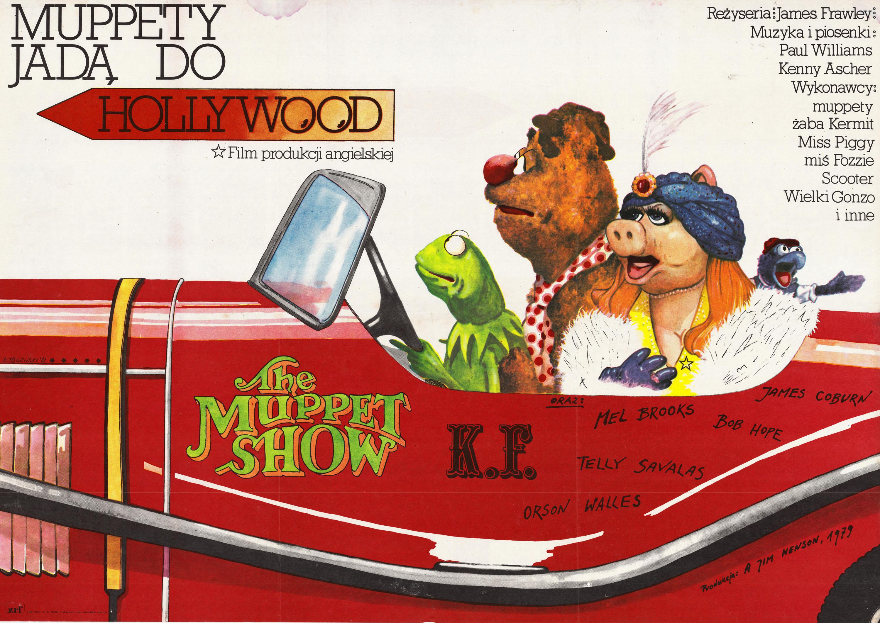 This original Polish The Muppet Movie poster was designed by Andrzej Pagowski in 1982.
In good condition with minor discoloration in the upper part of the poster.
Visible fold lines.
Another poster version for Muppet Movie (the other by Waldemar