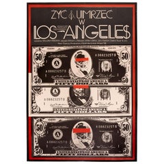Vintage Polish To Live and Die in L.A. Poster by Jakub Erol, 1986