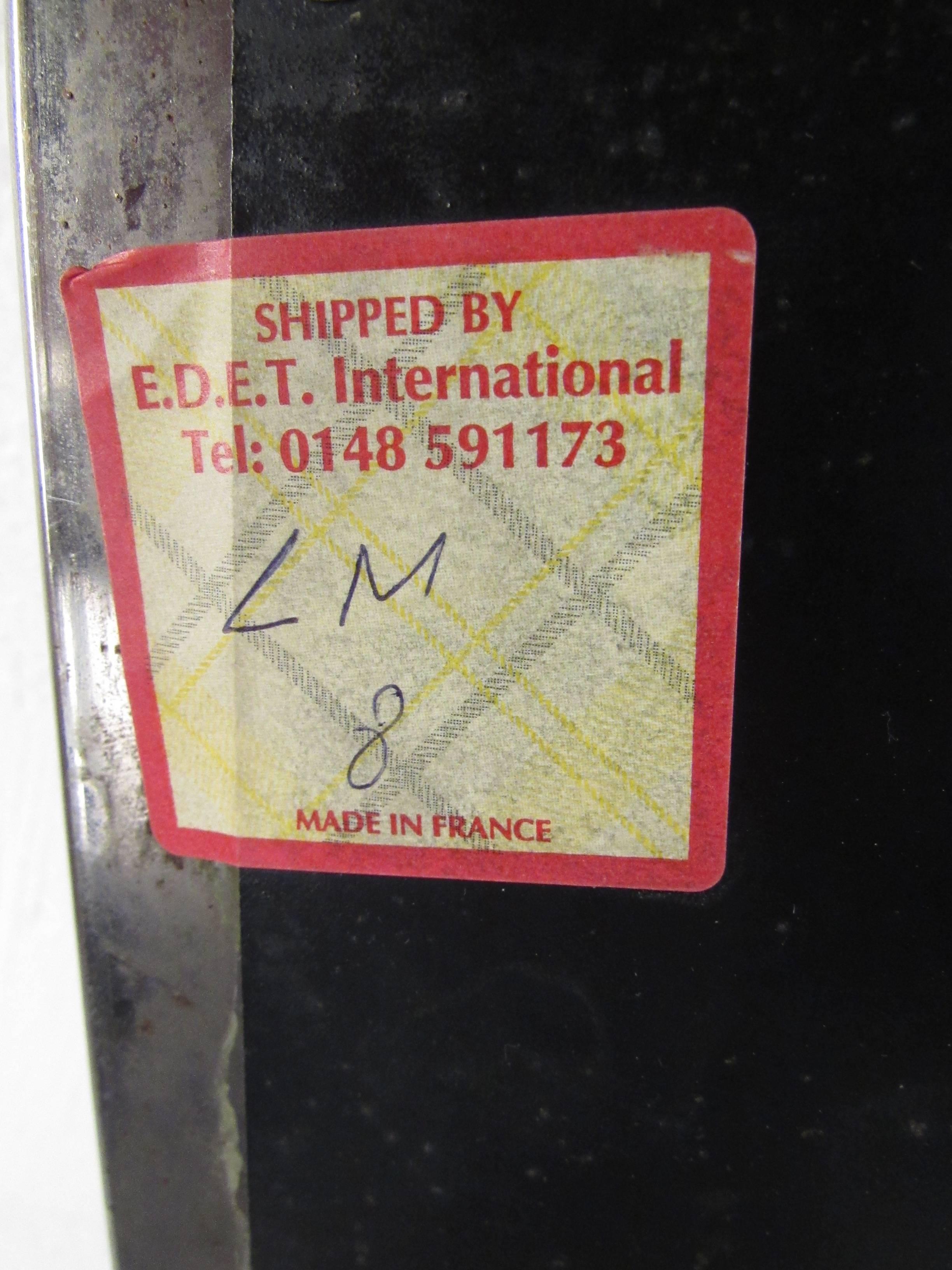 Espejo vintage de latón y cromo pulido para Lorin Marsh Latón en venta