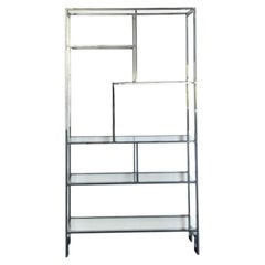 Vintage Polished Chrome Etagere After Milo Baughman