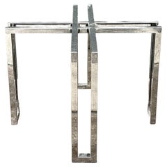 Vintage Polished Chrome Table Pedestal