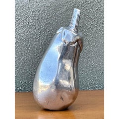 Vintage Polished Metal Eggplant