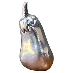 Vintage Polished Metal Eggplant