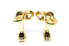 Vintage Polished Yellow Gold Boucheron Snake Cufflinks