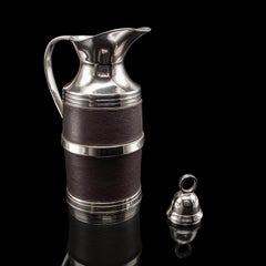Vintage Polo Club Vacuum Flask, English, Leather, Cooling Jug, Warming Pitcher