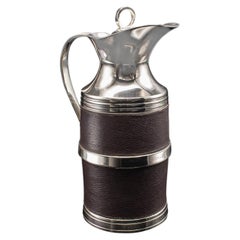 Vintage Polo Club Vacuum Flask, English, Leather, Cooling Jug, Warming Pitcher