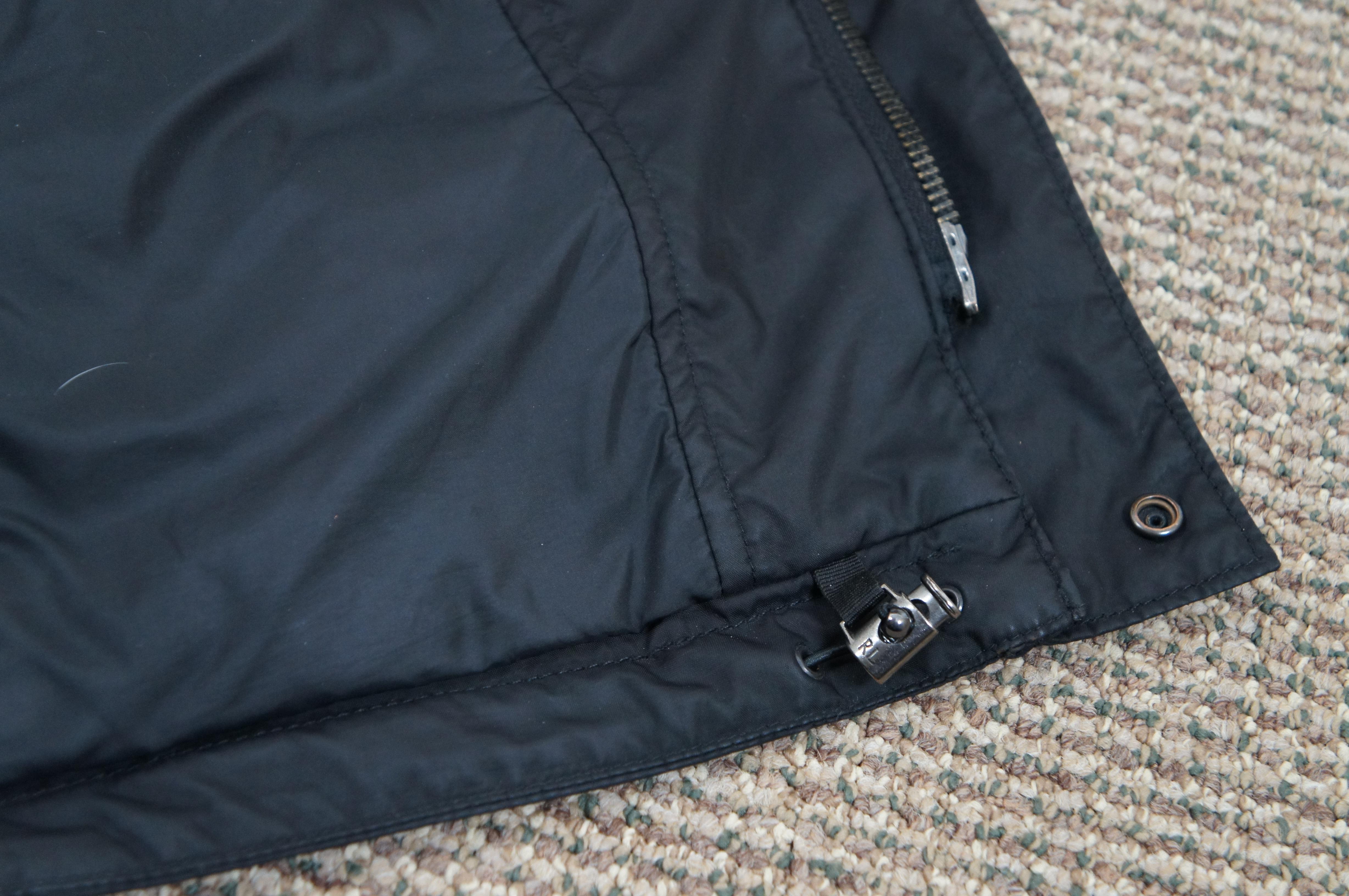Vintage Polo Ralph Lauren Medium Black Winter Puffer Ski Jacket & Vest  For Sale 1