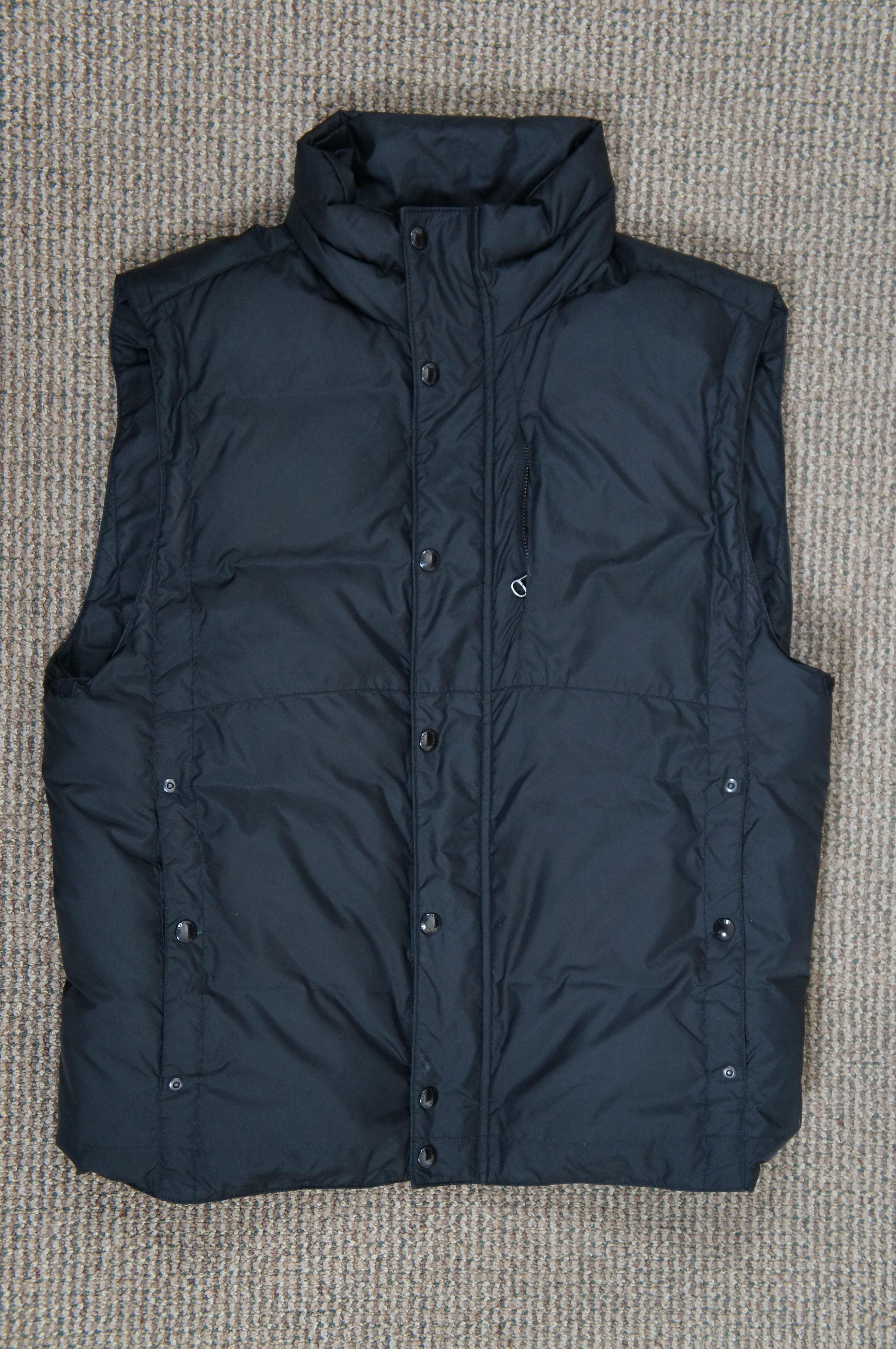 Vintage Polo Ralph Lauren Medium Black Winter Puffer Ski Jacket & Vest  In Good Condition For Sale In Dayton, OH