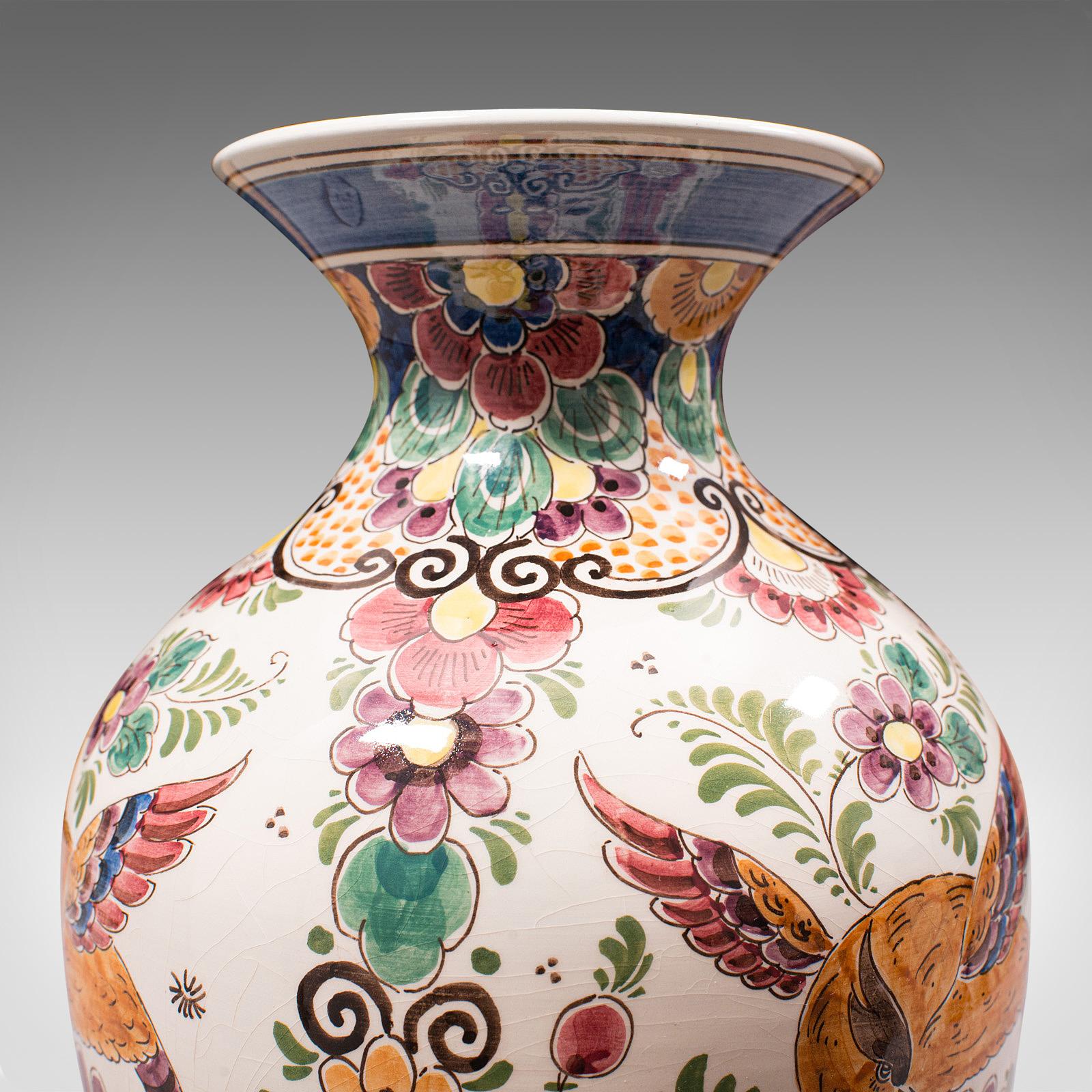 Vintage Polychromatic Vase, Dutch, Delft, Ceramic, Ornament, Mid 20th.C, C.1960 For Sale 6
