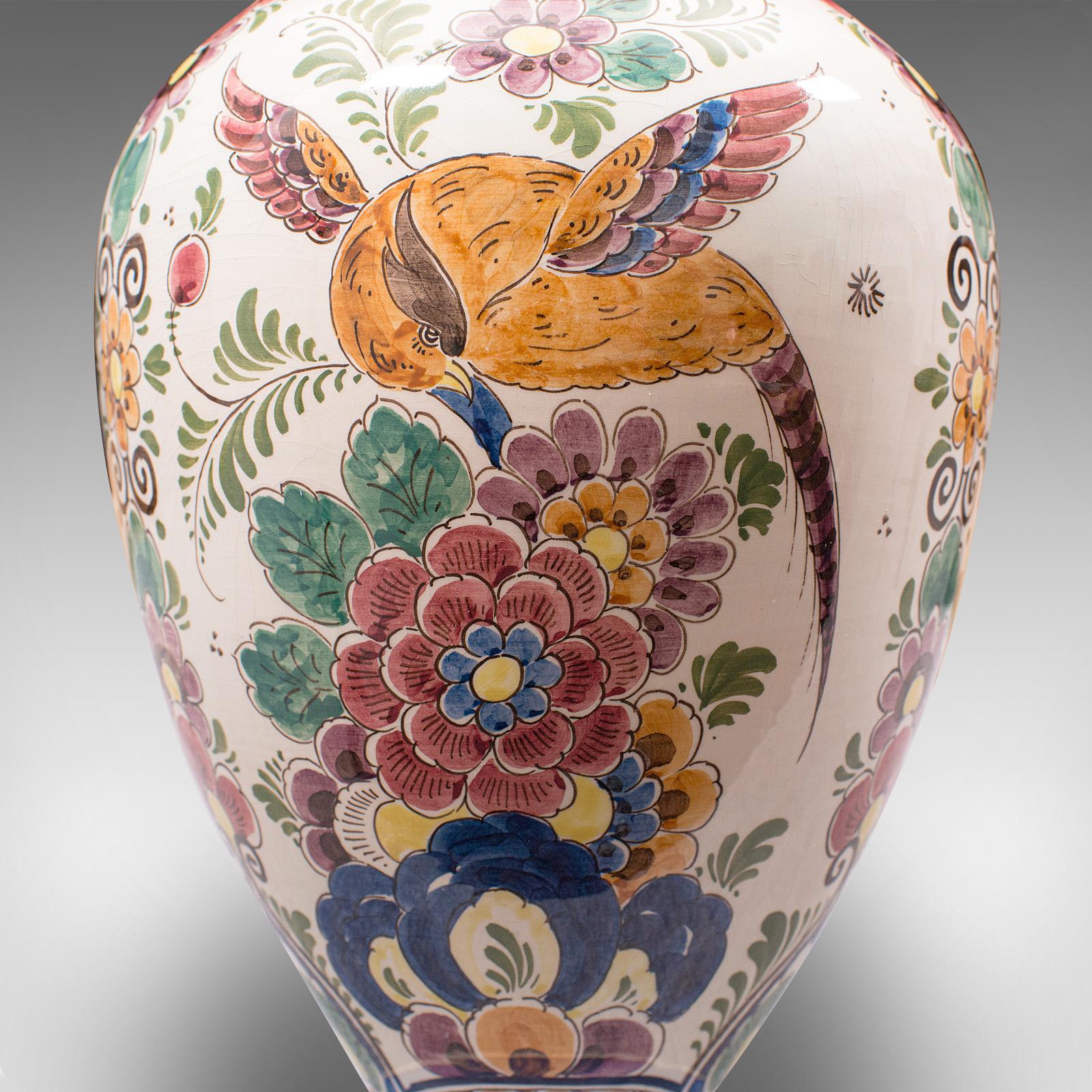 Vintage Polychromatic Vase, Dutch, Delft, Ceramic, Ornament, Mid 20th.C, C.1960 For Sale 7