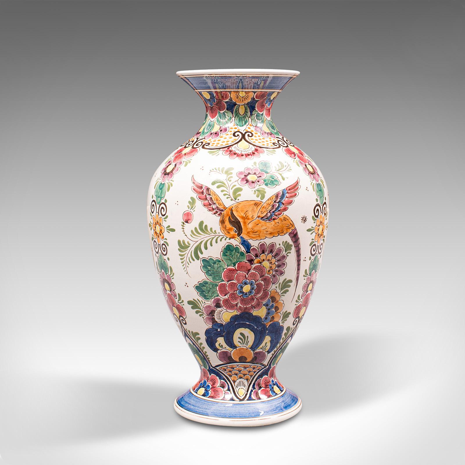 Vintage Polychromatic Vase, Dutch, Delft, Ceramic, Ornament, Mid 20th.C, C.1960 For Sale 2