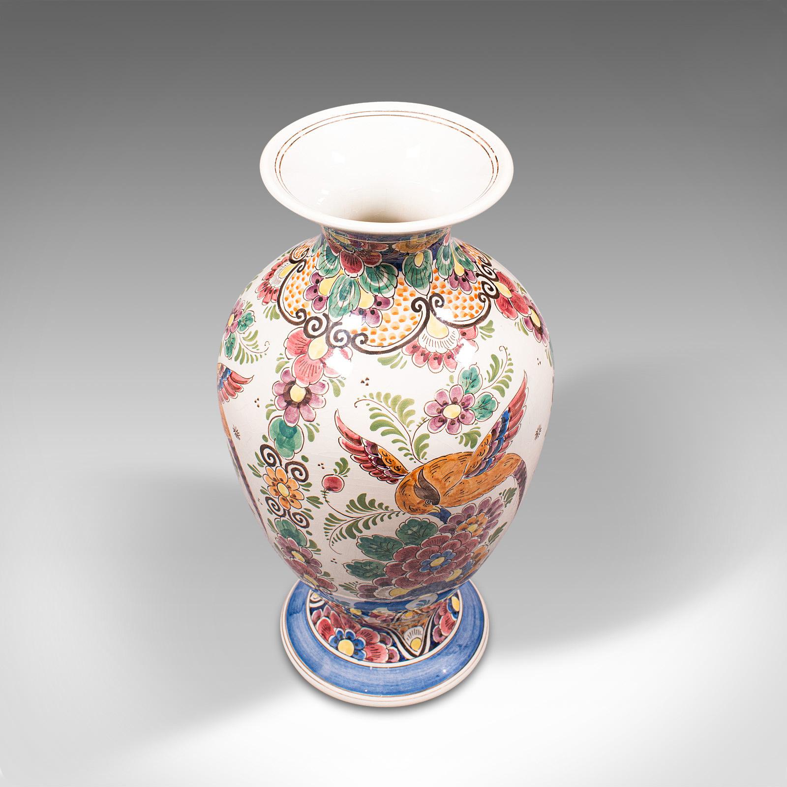 Vintage Polychromatic Vase, Dutch, Delft, Ceramic, Ornament, Mid 20th.C, C.1960 For Sale 3