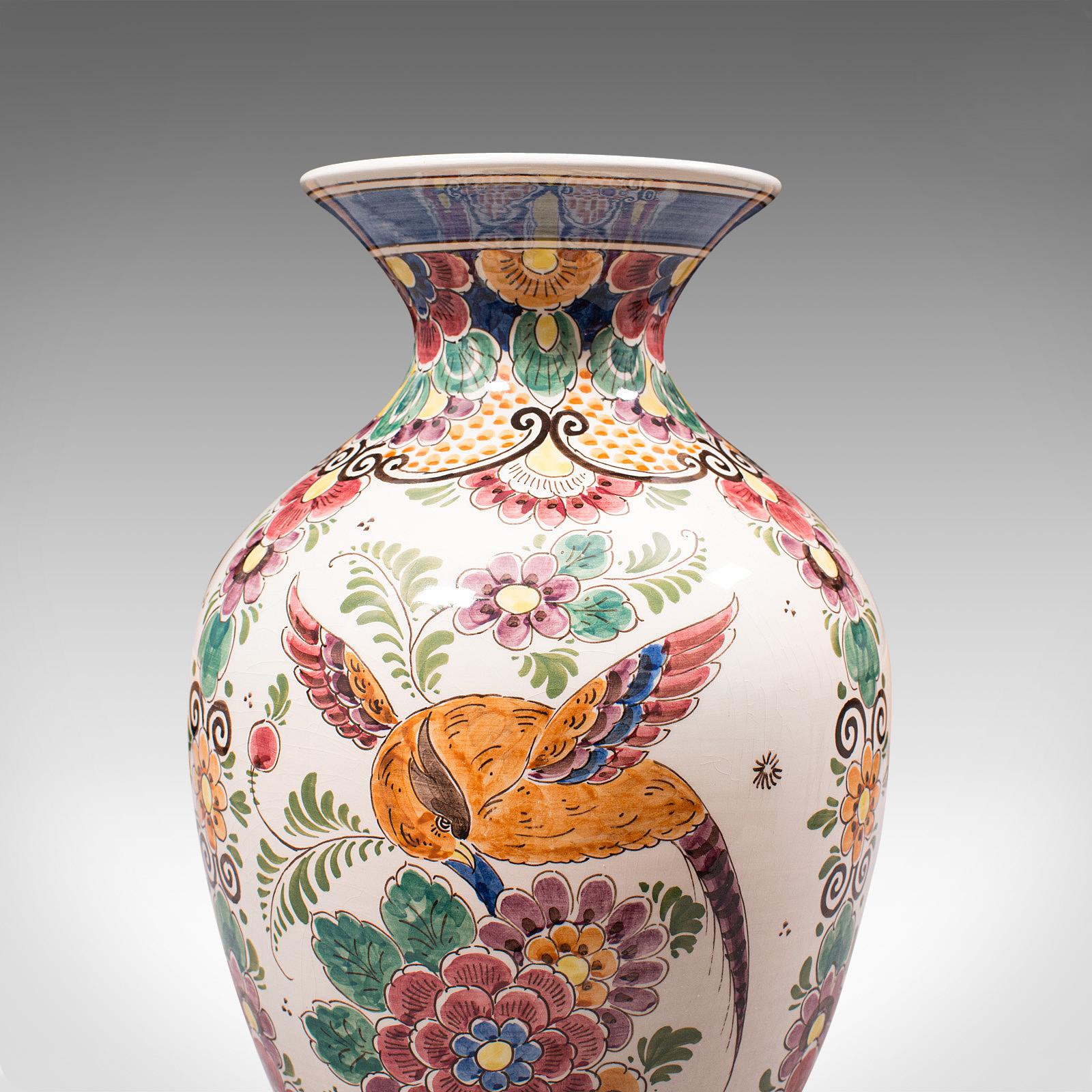 Vintage Polychromatic Vase, Dutch, Delft, Ceramic, Ornament, Mid 20th.C, C.1960 For Sale 5