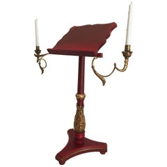Vintage Polychrome and Gilded Venetian Music Stand