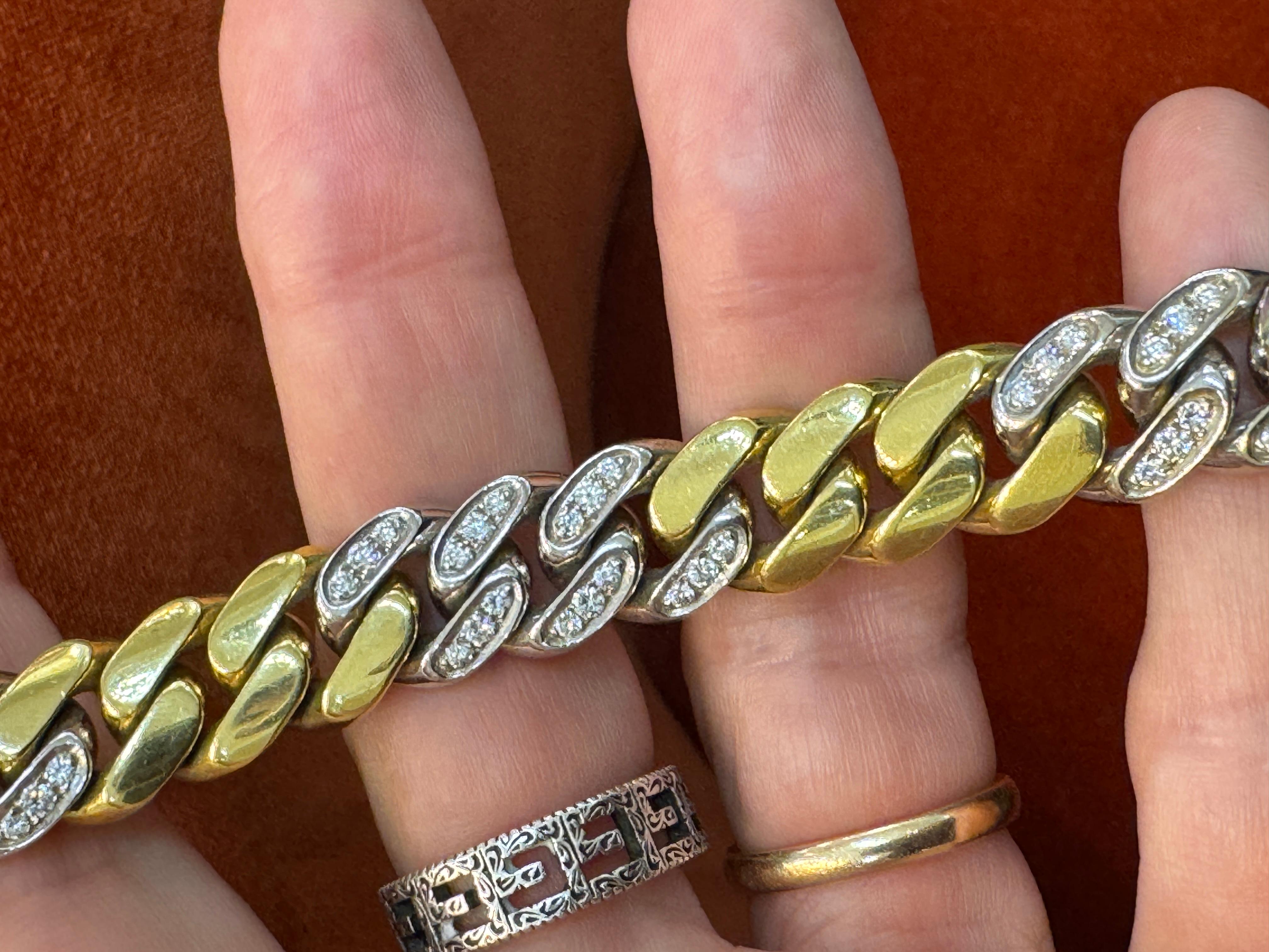 Vintage Pomellato Bracelet Grumette with Diamonds 4