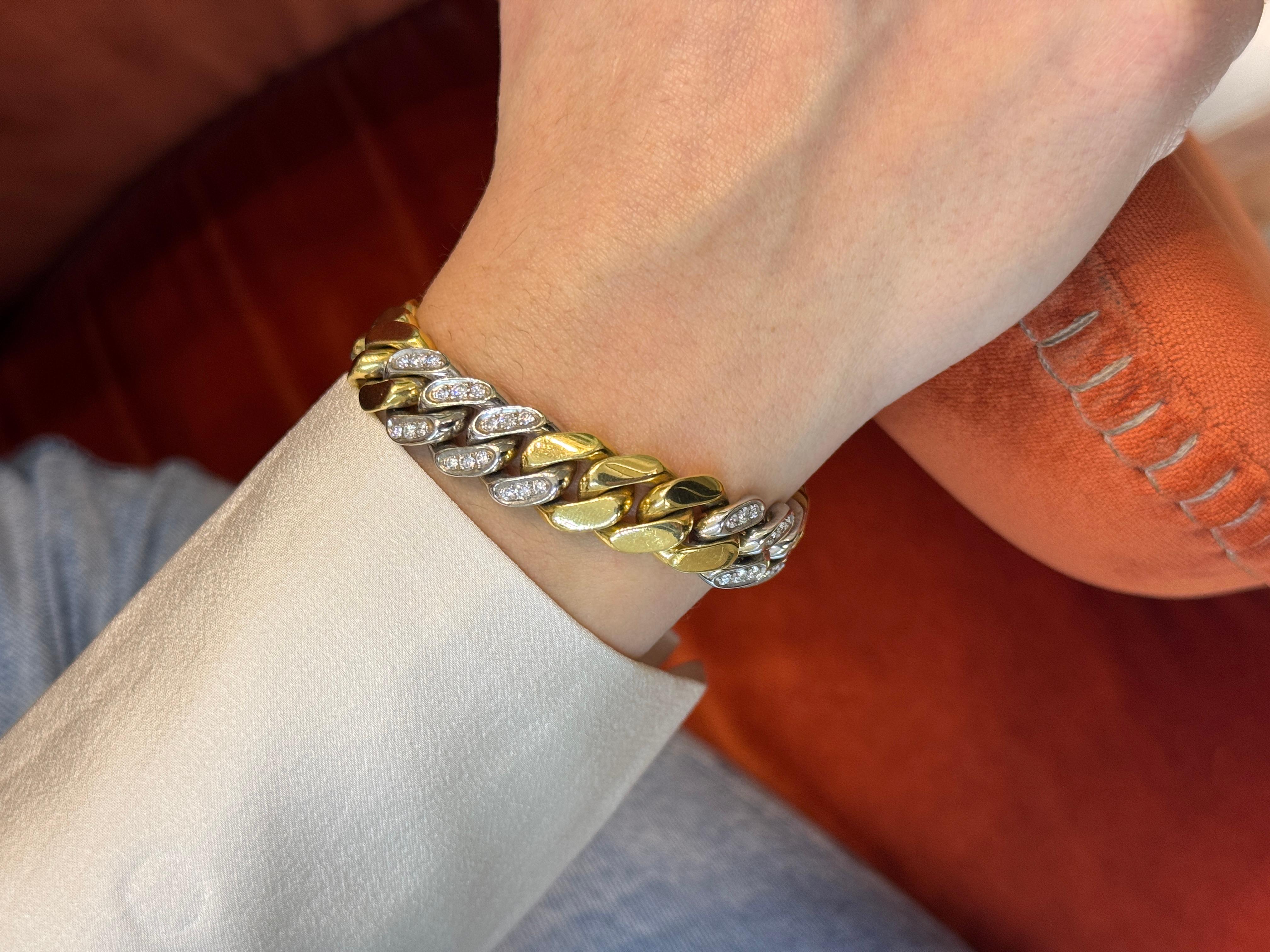 Women's Vintage Pomellato Bracelet Grumette with Diamonds