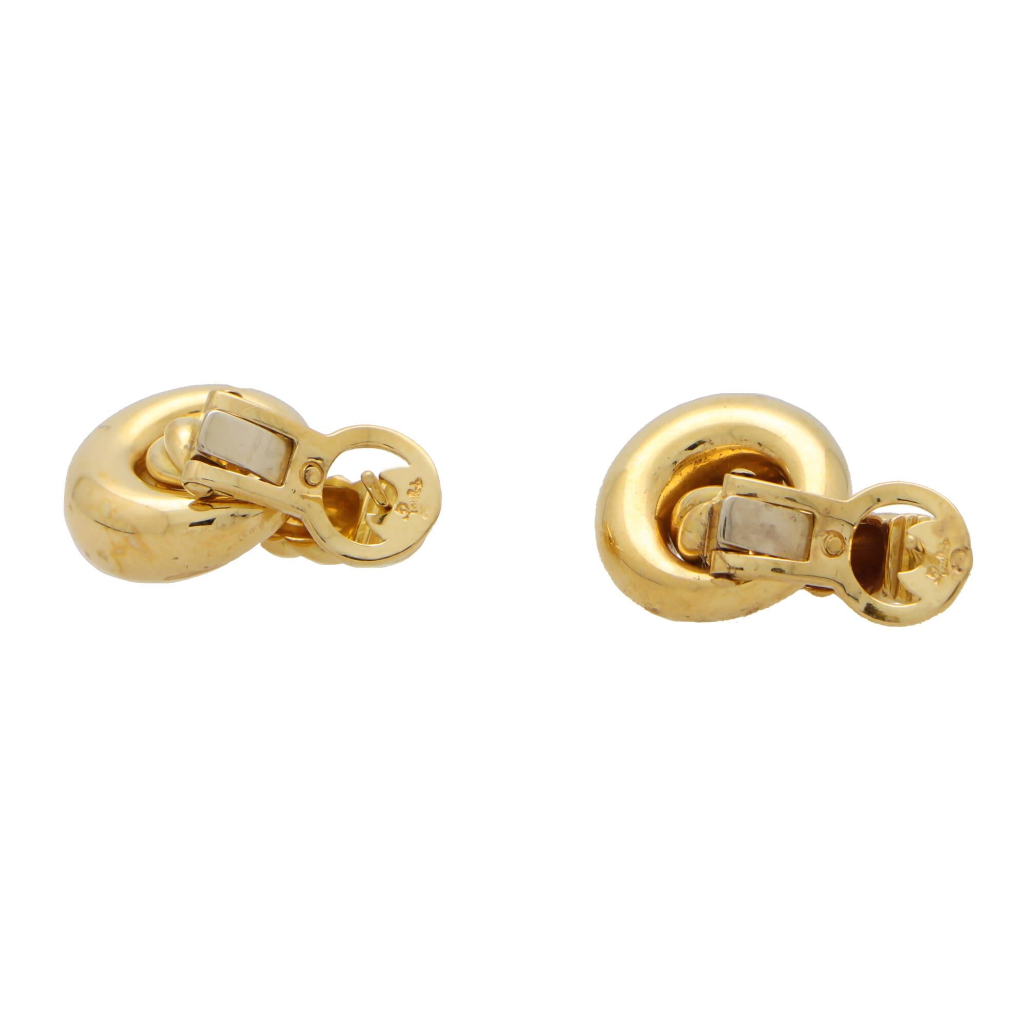 Umwandelbare gedrehte Vintage-Ohrringe aus 18 Karat Gelbgold mit Pomellato (Moderne)