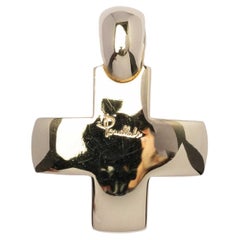 Vintage Pomellato Cross 18 Karat Weißgold Neuwertiger Zustand