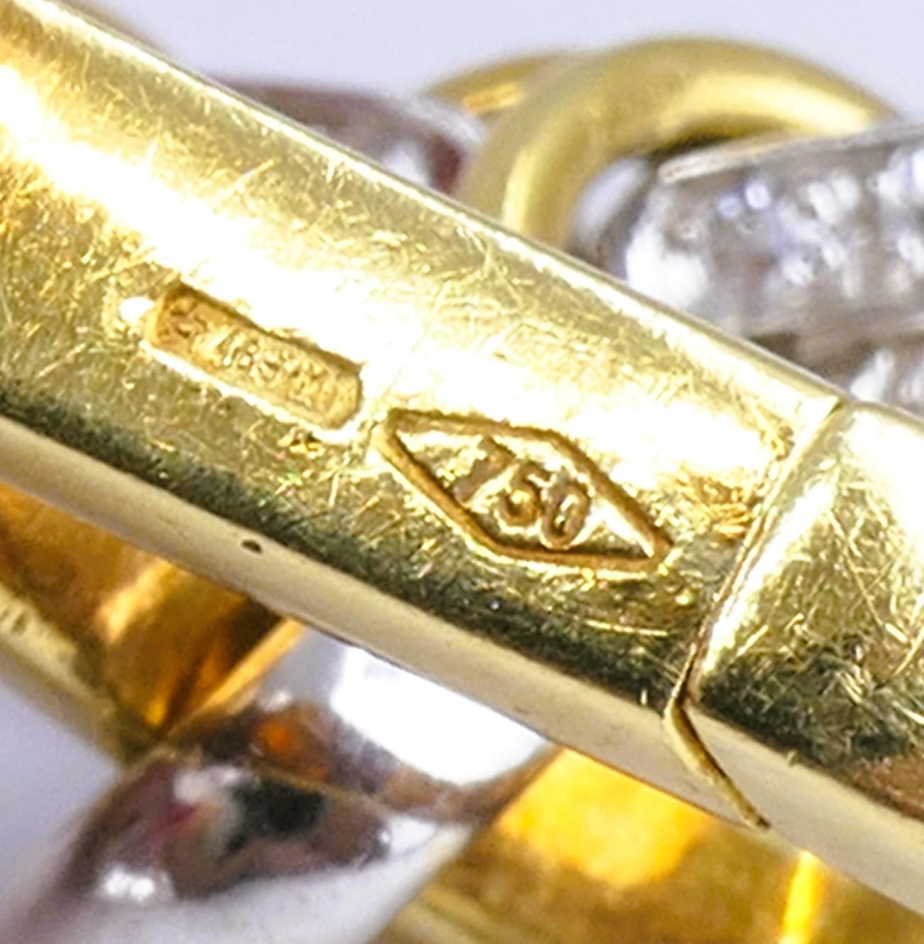 Vintage Pomellato Collana con catena di diamanti in oro giallo bianco 18k Estate Jewelry 2