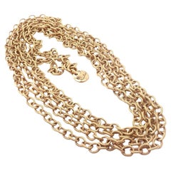 Vintage Pomellato Extra Long Link Chain Necklace