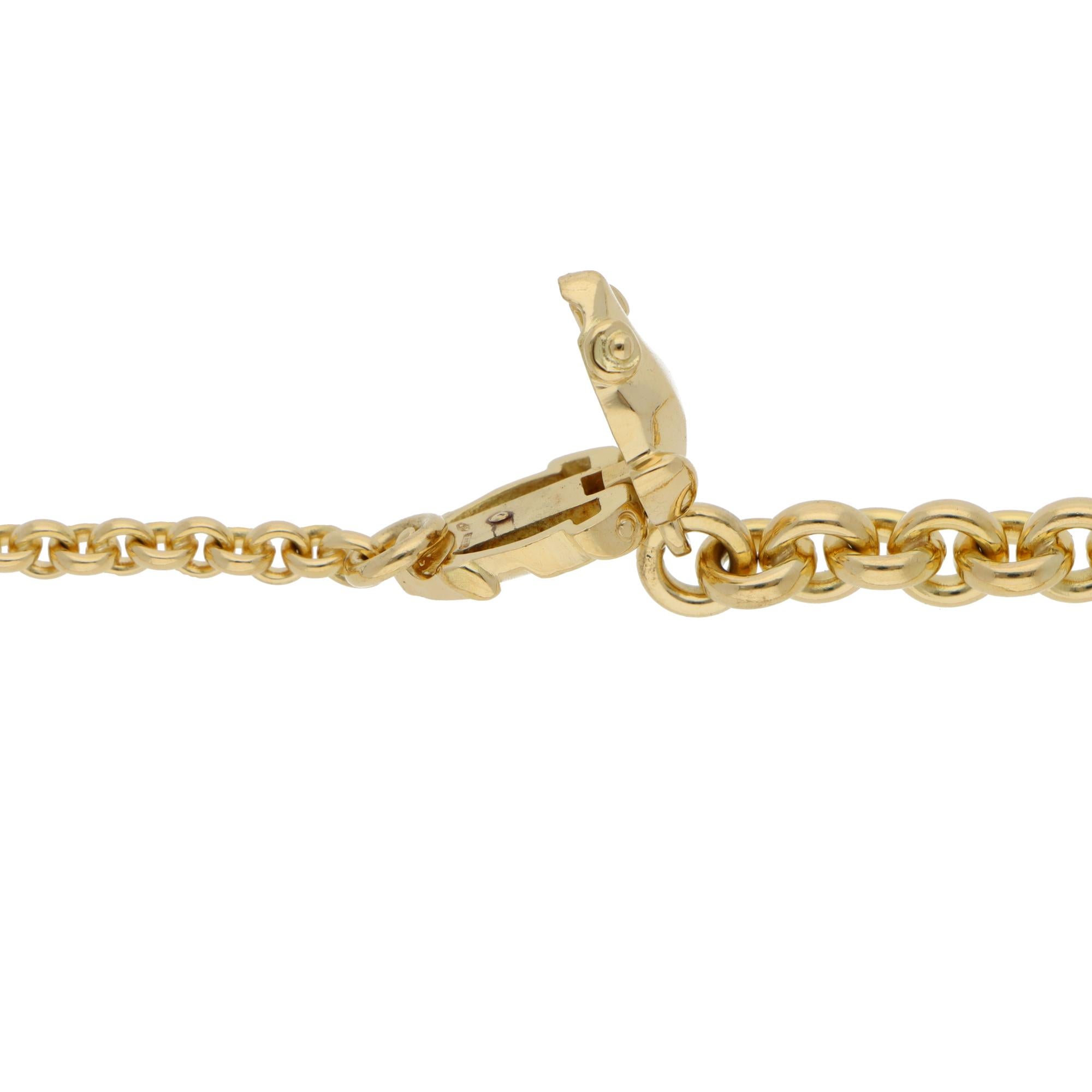 Moderno Collana a catena con rana di Pomellato d'epoca in oro giallo in vendita