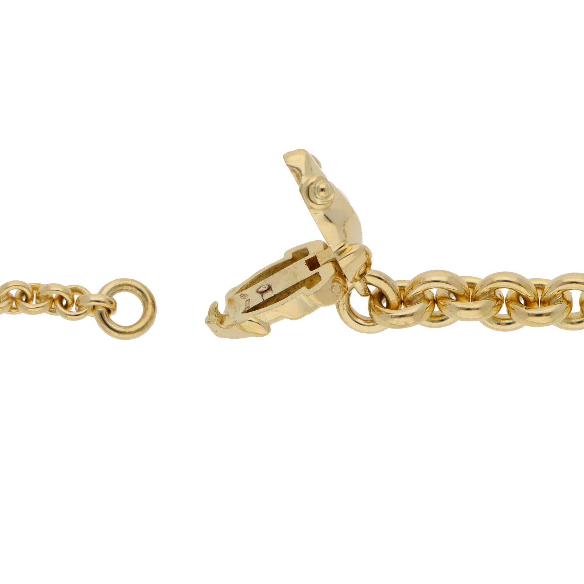 Collana a catena con rana di Pomellato d'epoca in oro giallo In condizioni ottime in vendita a London, GB