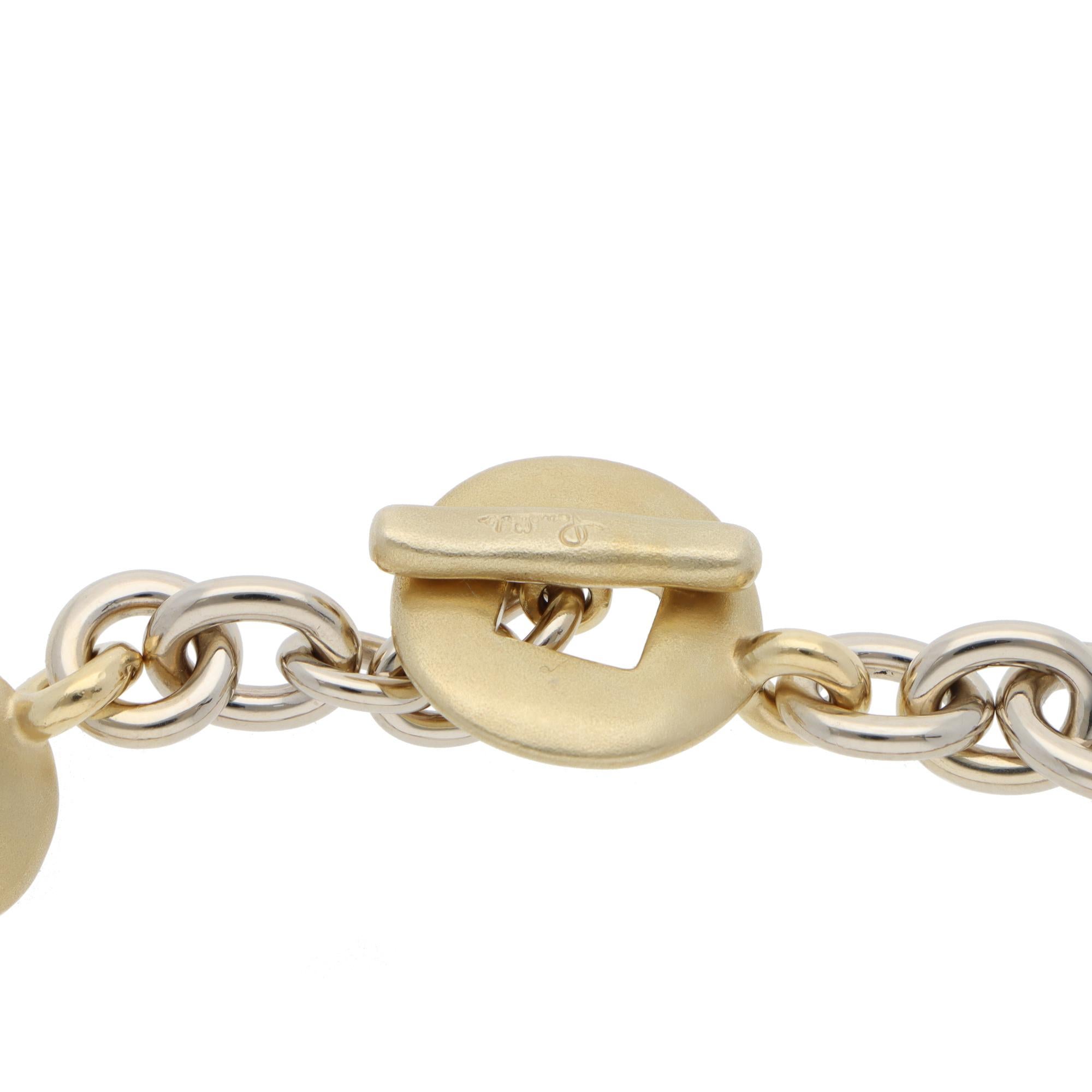 Pulsera Vintage Pomellato Moneta Giapponese Coin Link en Excelente estado para la venta en London, GB