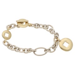 Vintage Pomellato Moneta Giapponese Coin Link Bracelet