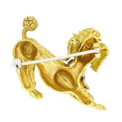 Vintage Poodle Brooch, c.1960s