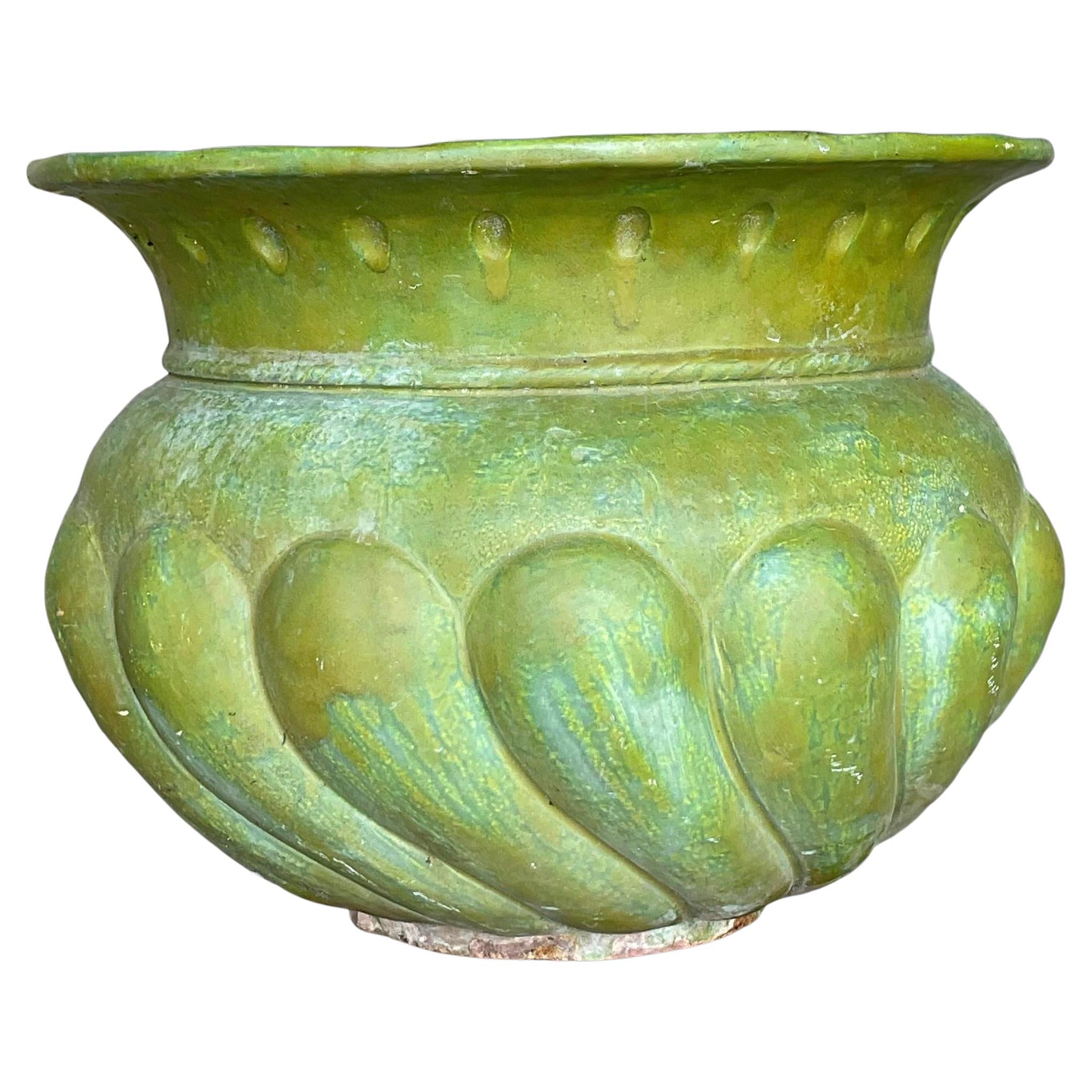 Jardinera Vintage Pooh de Terracota Pintada en venta