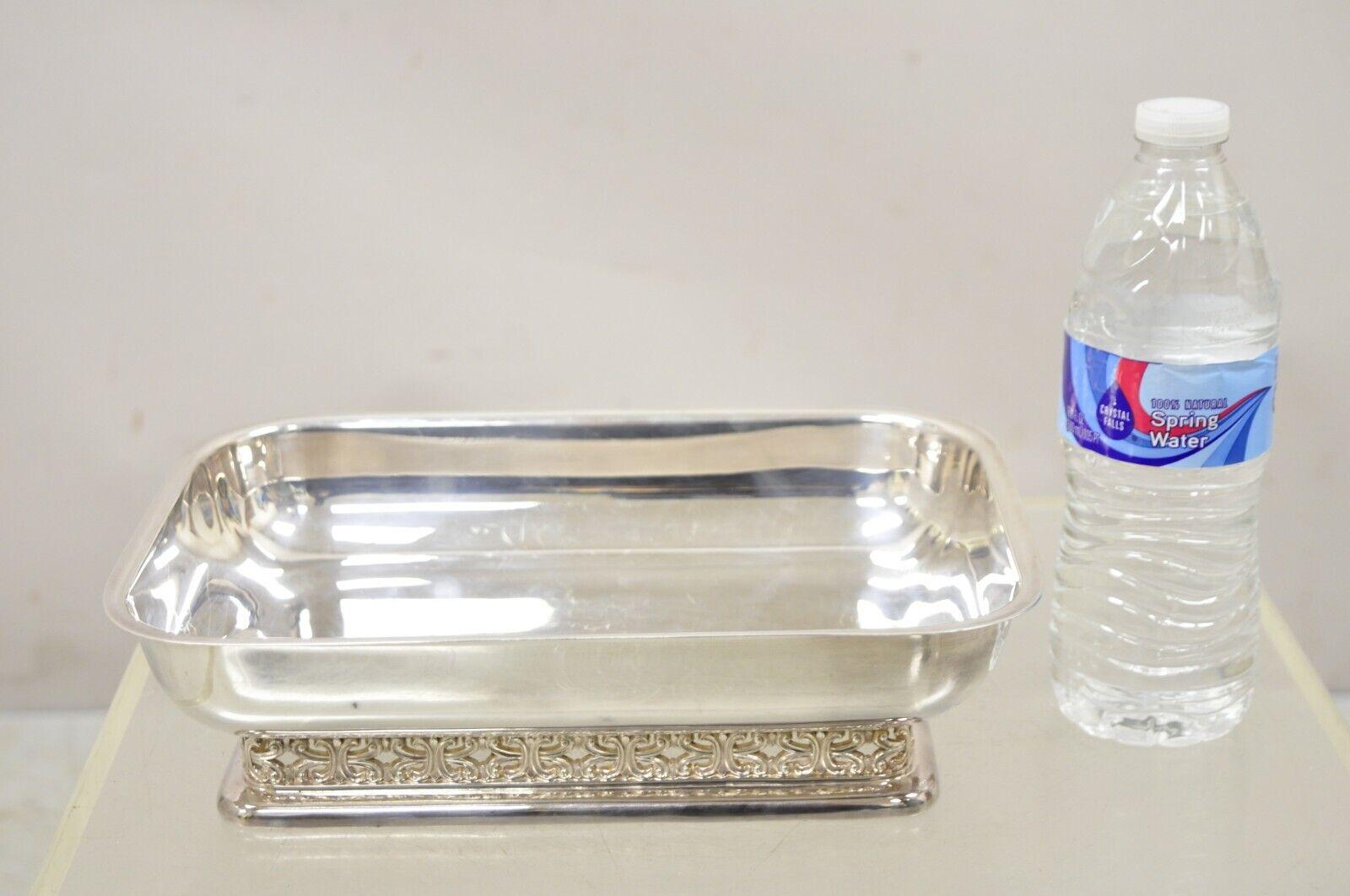 Vintage Poole 802 Silver Plate Reticulated Celtic Design Servierplatte. CIRCA  1970s. Abmessungen:  3