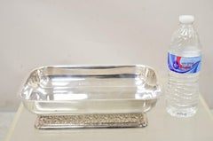 Vintage Poole 802 Silver Plate Reticulated Celtic Design Serving Dish Platter