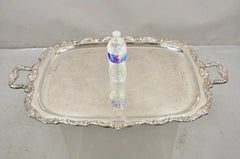 Vintage Poole EPCA Sevenoaks 650 Large Silver Plated Serving Platter Bar Tray