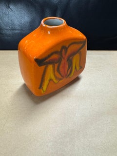 Jarrón Vintage Poole Pottery de cerámica artística de mediados de siglo, Reino Unido