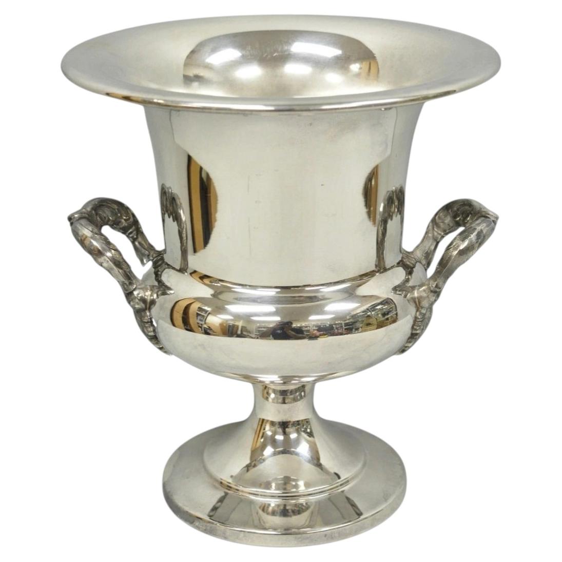 Vintage Poole Regency Silver Plated Trophy Cup Urn Champagne Chiller Ice Bucket