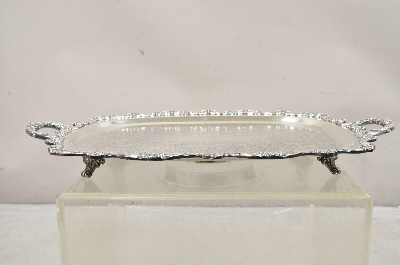 Vintage Poole Silver Co. 5050 EPCA Silver Plated Serving Platter Tray. (Does not include power cord for electrified warmer). Circa Mid to Late 20th Century. Measurements: 2