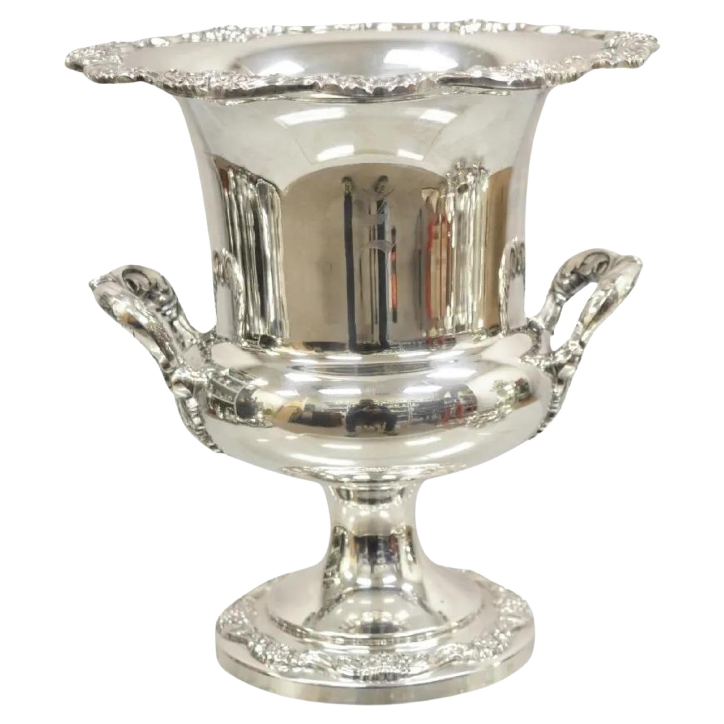 Vintage Poole Silver Co Silver Plated Trophy Cup Champagne Chiller Ice Bucket