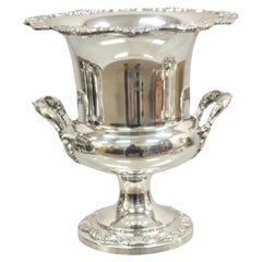 Vintage Poole Silver Co. Versilberte Trophäe Pokal Champagner Kühler Eiskübel