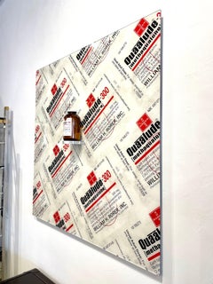 Vintage Pop Art Acrylic "Quaaludes" W/ Faux Pills Jar