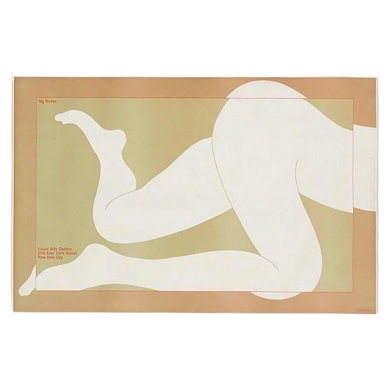 Vintage Pop Art Milton Glaser Big Nudes Exhibition Poster School Visual Arts NYC im Angebot