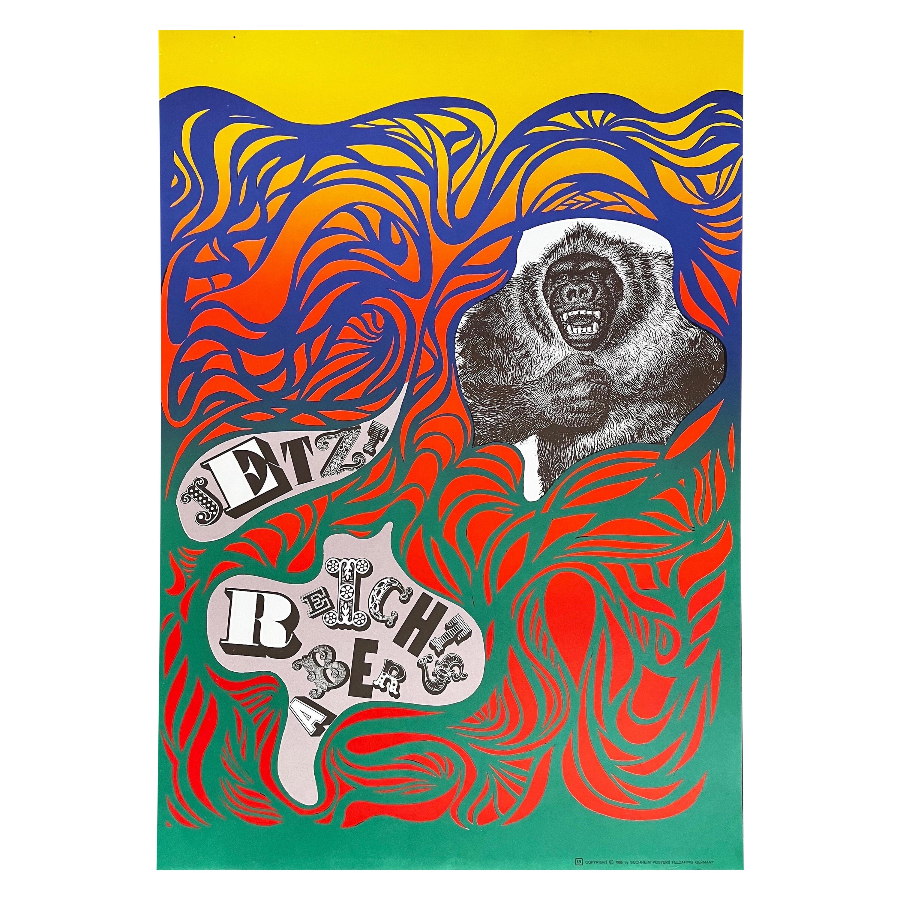 Vintage- Pop-Art-Poster, „ Jetzt Reichts Aber“, von Lothar Gunther Buchheim, 1968