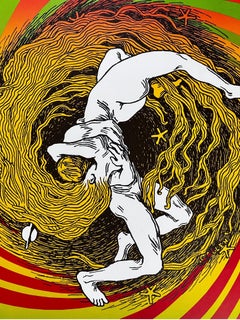 Vintage Pop Art Poster  "Love Love Love"  By Lothar Gunther Buchheim, 1969