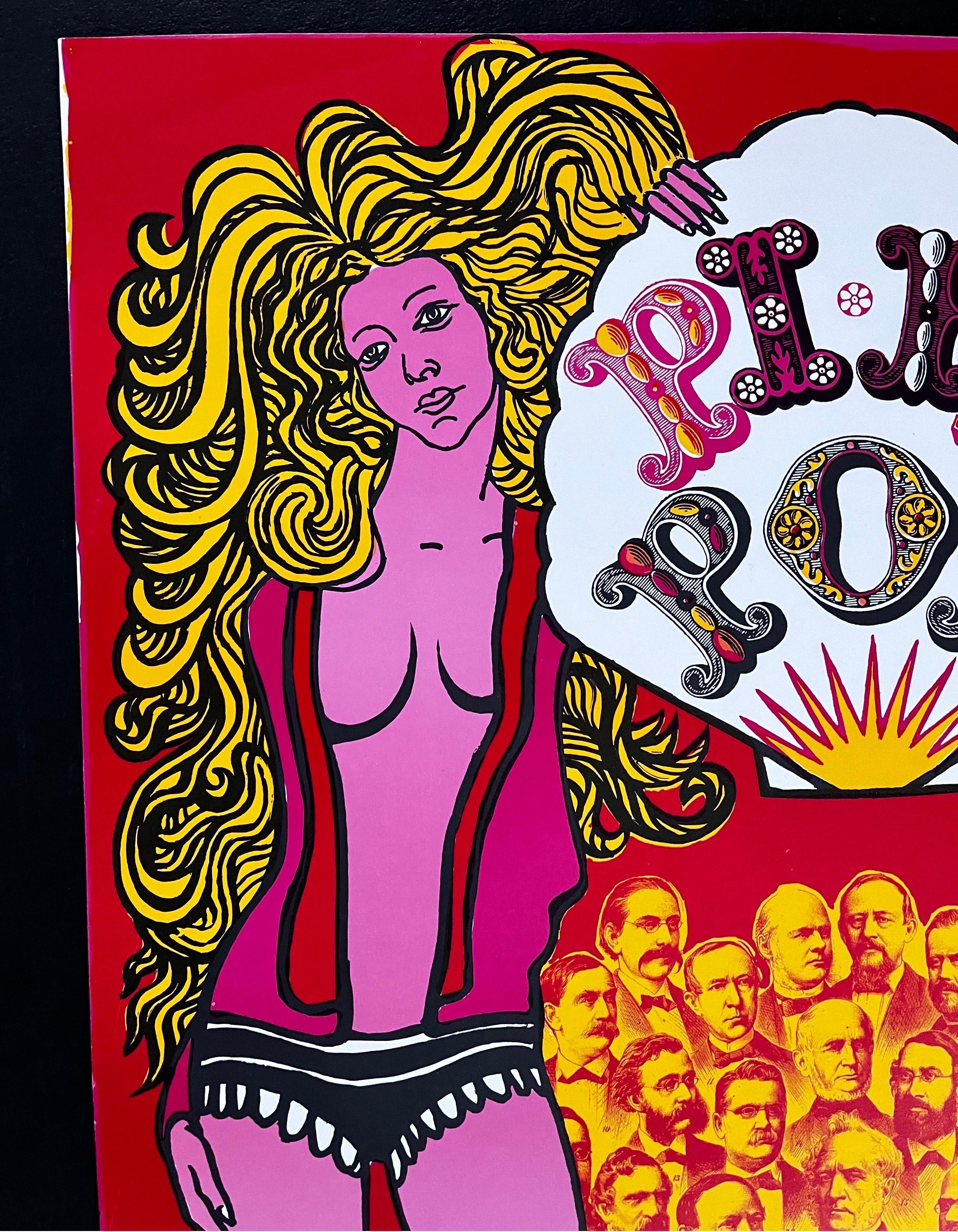 Vintage Mid Century Modern Psychedelic Pop Art Poster
