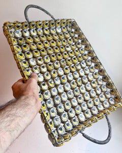 Vintage "Pop Art" Tusker Bouchon de Bouteille de Bière Plateau Folk Art