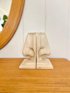 Vintage Pop Art Unusual Nose Bookends by C2C Designs of Michelangelo Nose